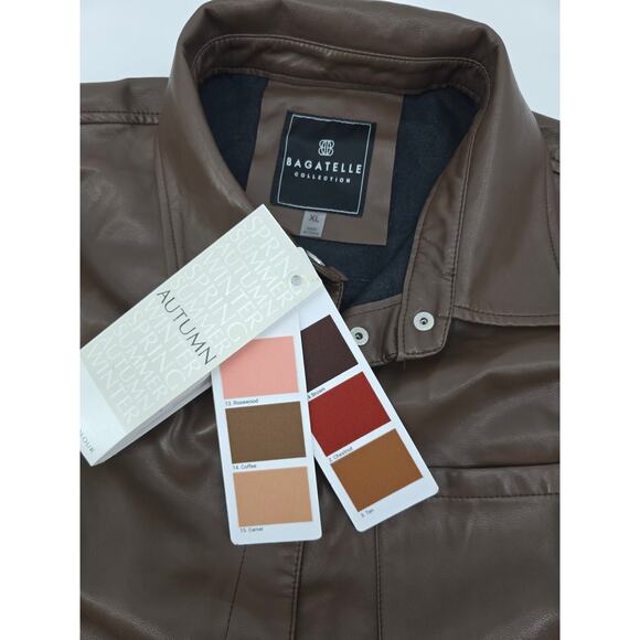 Bagatelle Collection Faux Leather Shacket - Picture 5 of 7